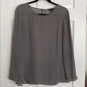 Houndstooth blouse